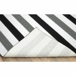 Rugby Black/Cinder Gray/White 5 ft. x 7 ft. Area Rug by Garland Rug -ROPPE ONLINE STORE black cinder gray white garland rug area rugs rb000a60089n1 66 1000