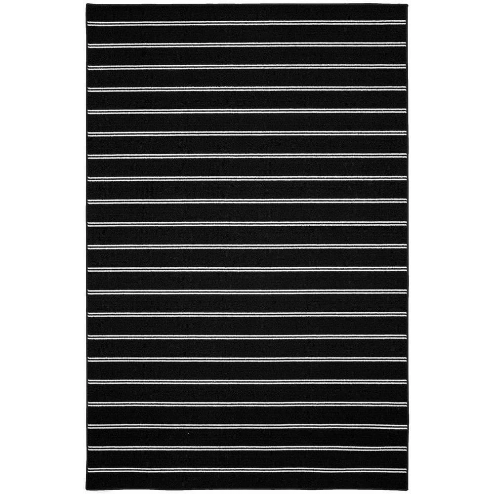 Avery Black 5 ft. x 7 ft. Area Rug by Garland Rug 3 Avery Black 5 ft. x 7 ft. Area Rug by Garland Rug