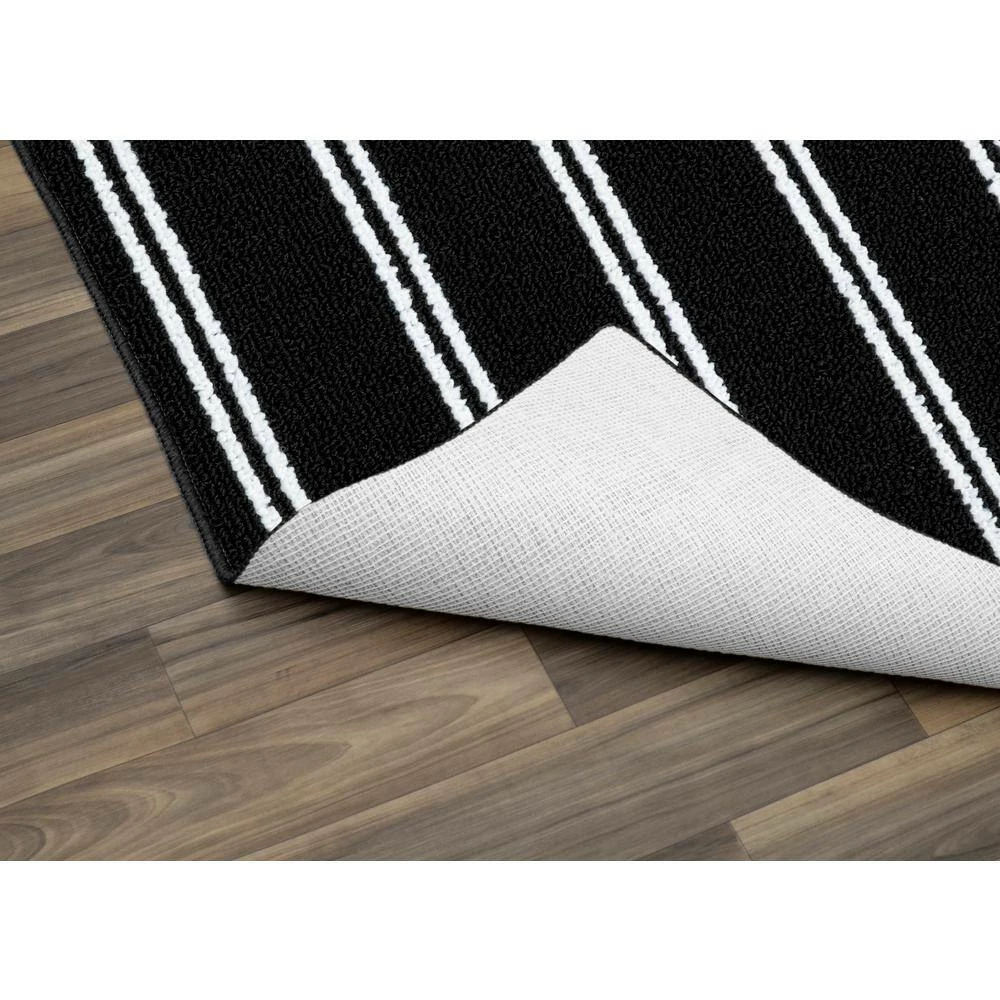 Avery Black 5 ft. x 7 ft. Area Rug by Garland Rug 6 Avery Black 5 ft. x 7 ft. Area Rug by Garland Rug - Image 4