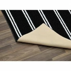 Avery Black 2 ft. x 5 ft. Runner Rug by Garland Rug -ROPPE ONLINE STORE black garland rug area rugs av000n02406015 4f 1000