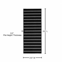 Avery Black 2 ft. x 5 ft. Runner Rug by Garland Rug -ROPPE ONLINE STORE black garland rug area rugs av000n02406015 76 1000