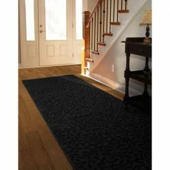 Ivy Black 3 ft. x 12 ft. Runner Rug by Garland Rug -ROPPE ONLINE STORE black garland rug area rugs cl010n03614415 31 1000