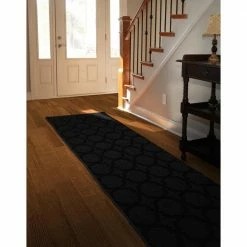 Sparta 2 ft. x 8 ft. Black Runner Rug by Garland Rug -ROPPE ONLINE STORE black garland rug area rugs cl100n02409615 31 1000