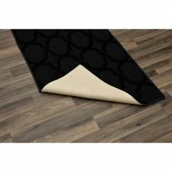 Sparta 2 ft. x 8 ft. Black Runner Rug by Garland Rug -ROPPE ONLINE STORE black garland rug area rugs cl100n02409615 4f 1000