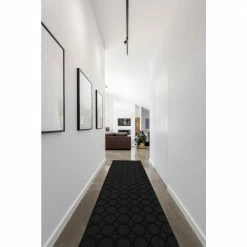 Sparta Black 2 ft. x 12 ft. Runner Rug by Garland Rug -ROPPE ONLINE STORE black garland rug area rugs cl100n02414415 31 1000