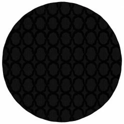 Sparta Black 5 ft. x 5 ft. Round Trellis Area Rug by Garland Rug