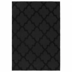 Quatro Black 6 ft. x 9 ft. Area Rug by Garland Rug
