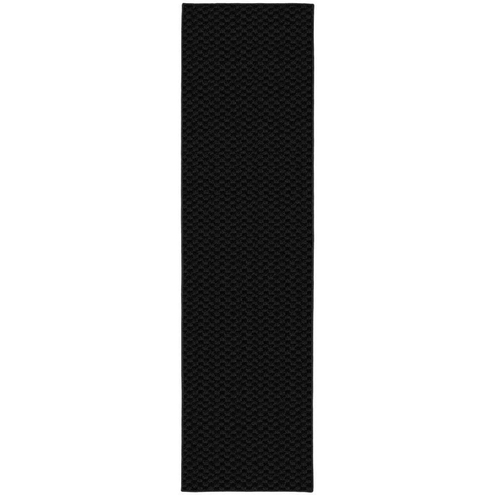 Medallion Black 3 ft. x 12 ft. Runner Rug by Garland Rug 3 Medallion Black 3 ft. x 12 ft. Runner Rug by Garland Rug