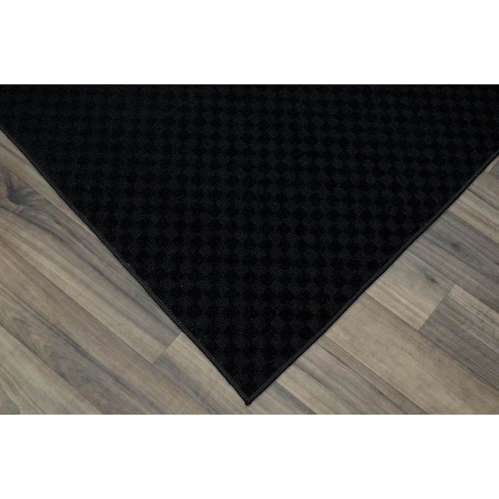 Medallion Black 3 ft. x 12 ft. Runner Rug by Garland Rug 4 Medallion Black 3 ft. x 12 ft. Runner Rug by Garland Rug - Image 2
