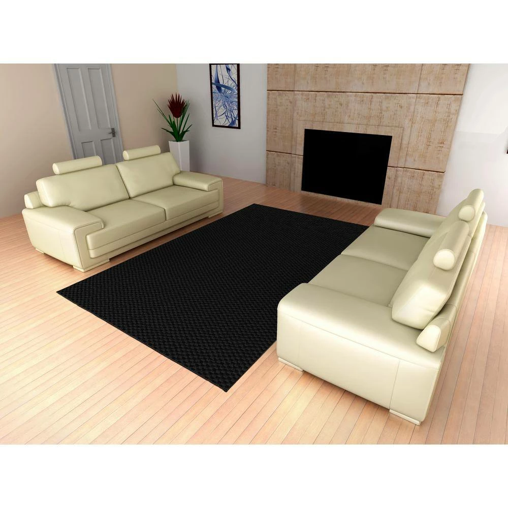 Medallion Black 7 ft. 6 in. x 9 ft. 6 in. Area Rug by Garland Rug 7 Medallion Black 7 ft. 6 in. x 9 ft. 6 in. Area Rug by Garland Rug - Image 5