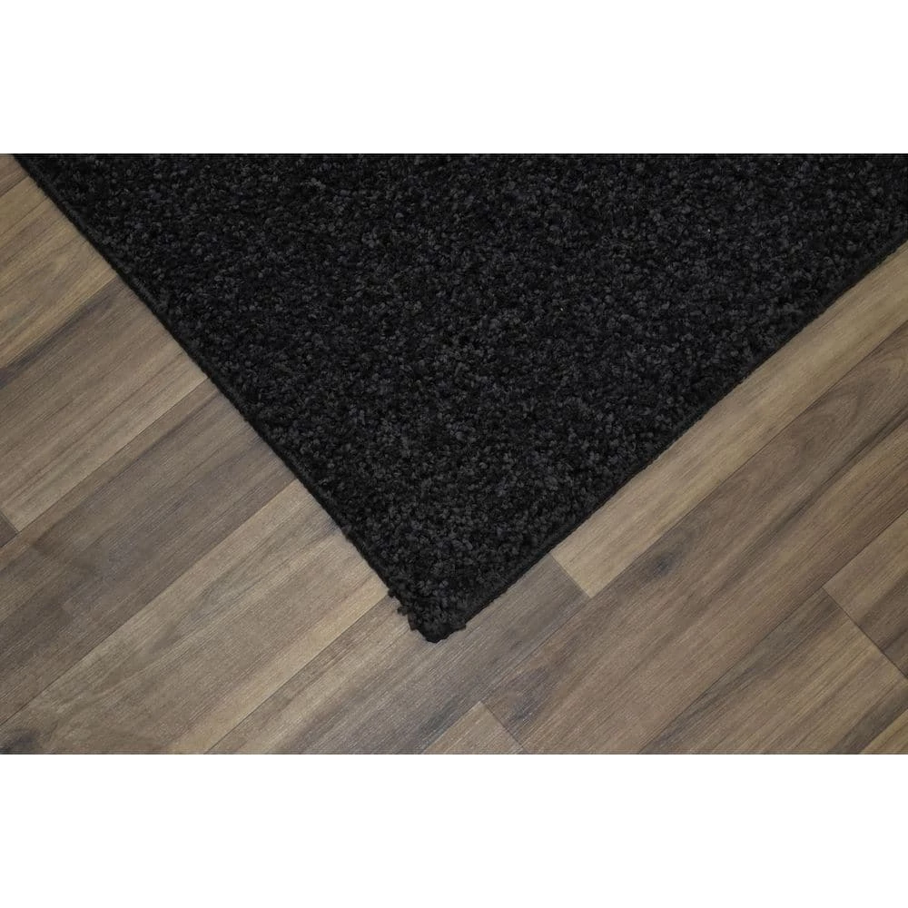 Skyline Shag Black 4 Ft. x 6 Ft. Area Rug by Garland Rug 4 Skyline Shag Black 4 Ft. x 6 Ft. Area Rug by Garland Rug - Image 2