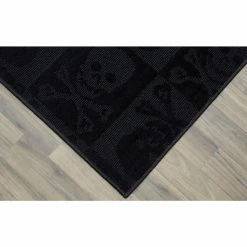 Skulls Black 8 ft. x 10 ft. Area Rug by Garland Rug -ROPPE ONLINE STORE black garland rug kids rugs cl 14 ra 7696 15 40 1000