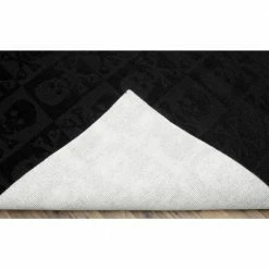 Skulls Black 8 ft. x 10 ft. Area Rug by Garland Rug -ROPPE ONLINE STORE black garland rug kids rugs cl 14 ra 7696 15 66 1000