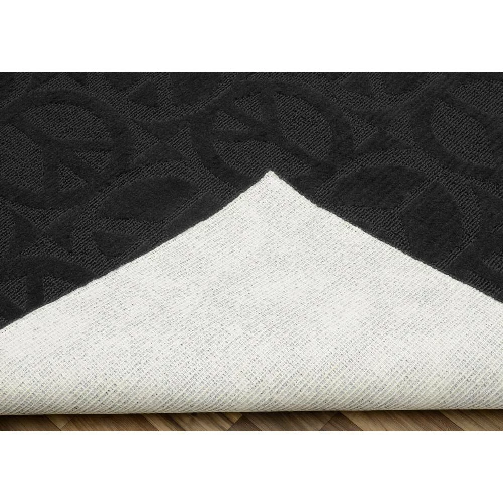 Large Peace Black 5 ft. x 7 ft. Area Rug by Garland Rug 5 Large Peace Black 5 ft. x 7 ft. Area Rug by Garland Rug - Image 3