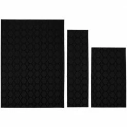 Sparta Black 5 ft. x 7 ft. 3-Piece Rug Set by Garland Rug