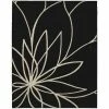 Grand Floral Black/Ivory 8 ft. x 10 ft. Area Rug by Garland Rug -ROPPE ONLINE STORE black ivory garland rug area rugs ll460a096120e1 64 1000
