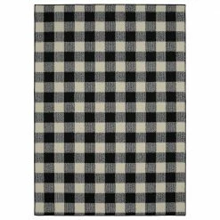 Country Living Black/Ivory 7 ft. x 10 ft. Area Rug by Garland Rug