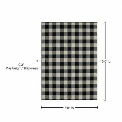 Country Living Black/Ivory 7 ft. x 10 ft. Area Rug by Garland Rug -ROPPE ONLINE STORE black ivory garland rug area rugs ll920n084120e1 76 1000