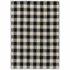Country Living Black/Ivory 5 ft. x 7 ft. Buffalo Plaid Indoor/Outdoor Area Rug by Garland Rug -ROPPE ONLINE STORE black ivory garland rug outdoor rugs ll920m060084e1 64 1000