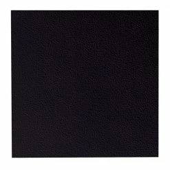 Hammered Pattern 19.69 in. x 19.69 in. Black Rubber Tile by ROPPE