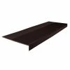 Light Duty Ribbed Design Brown 12-1/4 in. x 36 in. Rubber Square Nose Stair Tread by ROPPE -ROPPE ONLINE STORE brown roppe stair tread covers 36802p110 64 1000