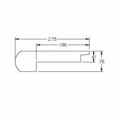 Shiba 0.375 in. Thick x 2.78 in. Wide x 78 in. Length Hardwood Stair Nose by ROPPE -ROPPE ONLINE STORE brown roppe wood floor trim hsn0378 c3 1000