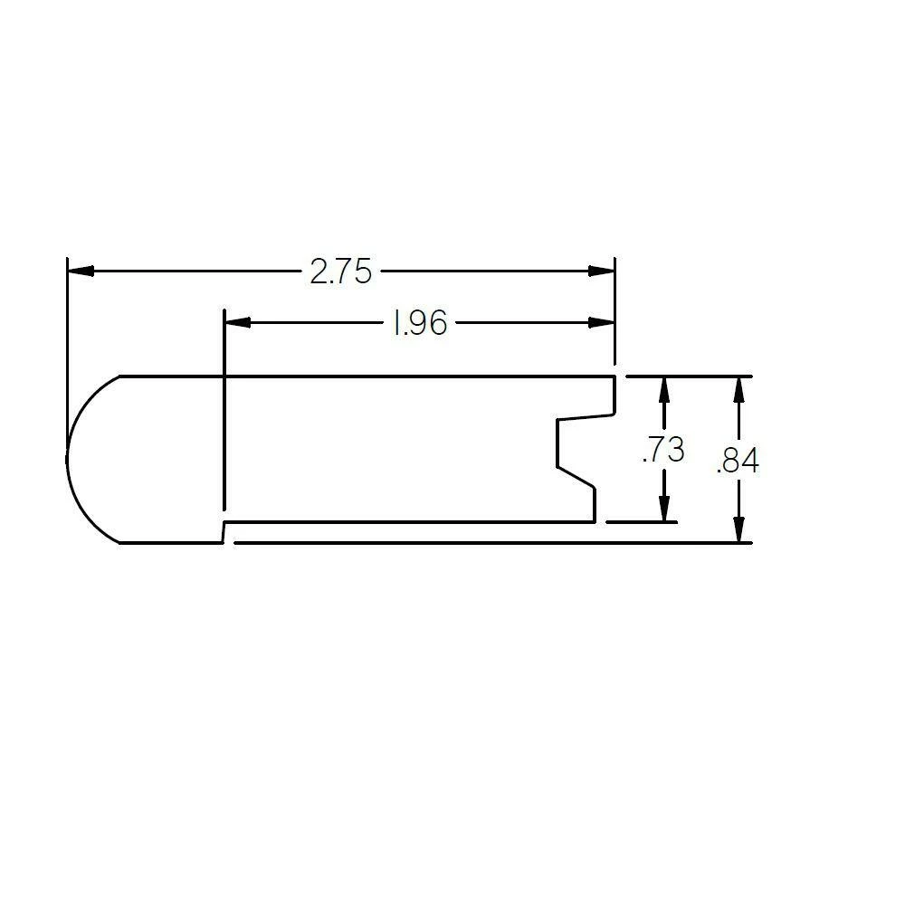 Cadiz 0.75 in. Thick x 2.78 in. Wide x 78 in. Length High Gloss Hardwood Stair Nose by ROPPE 4 Cadiz 0.75 in. Thick x 2.78 in. Wide x 78 in. Length High Gloss Hardwood Stair Nose by ROPPE - Image 2