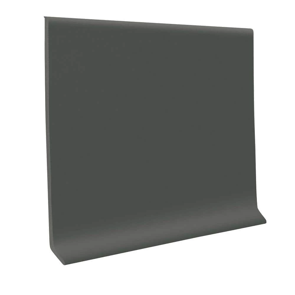 Charcoal 4 in. x 1/8 in. x 48 in. Vinyl Wall Cove Base (30-Pieces) by ROPPE 3 Charcoal 4 in. x 1/8 in. x 48 in. Vinyl Wall Cove Base (30-Pieces) by ROPPE