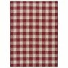 Country Living Chili/Ivory 5 ft. x 7 ft. Buffalo Plaid Indoor/Outdoor Area Rug by Garland Rug