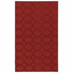 Sparta Chili Red 3 ft. x 5 ft. Area Rug by Garland Rug