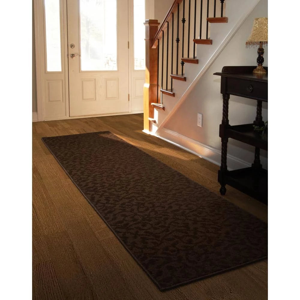 Ivy 2 Ft. x 8 Ft. Chocolate Runner Rug by Garland Rug 8 Ivy 2 Ft. x 8 Ft. Chocolate Runner Rug by Garland Rug - Image 6