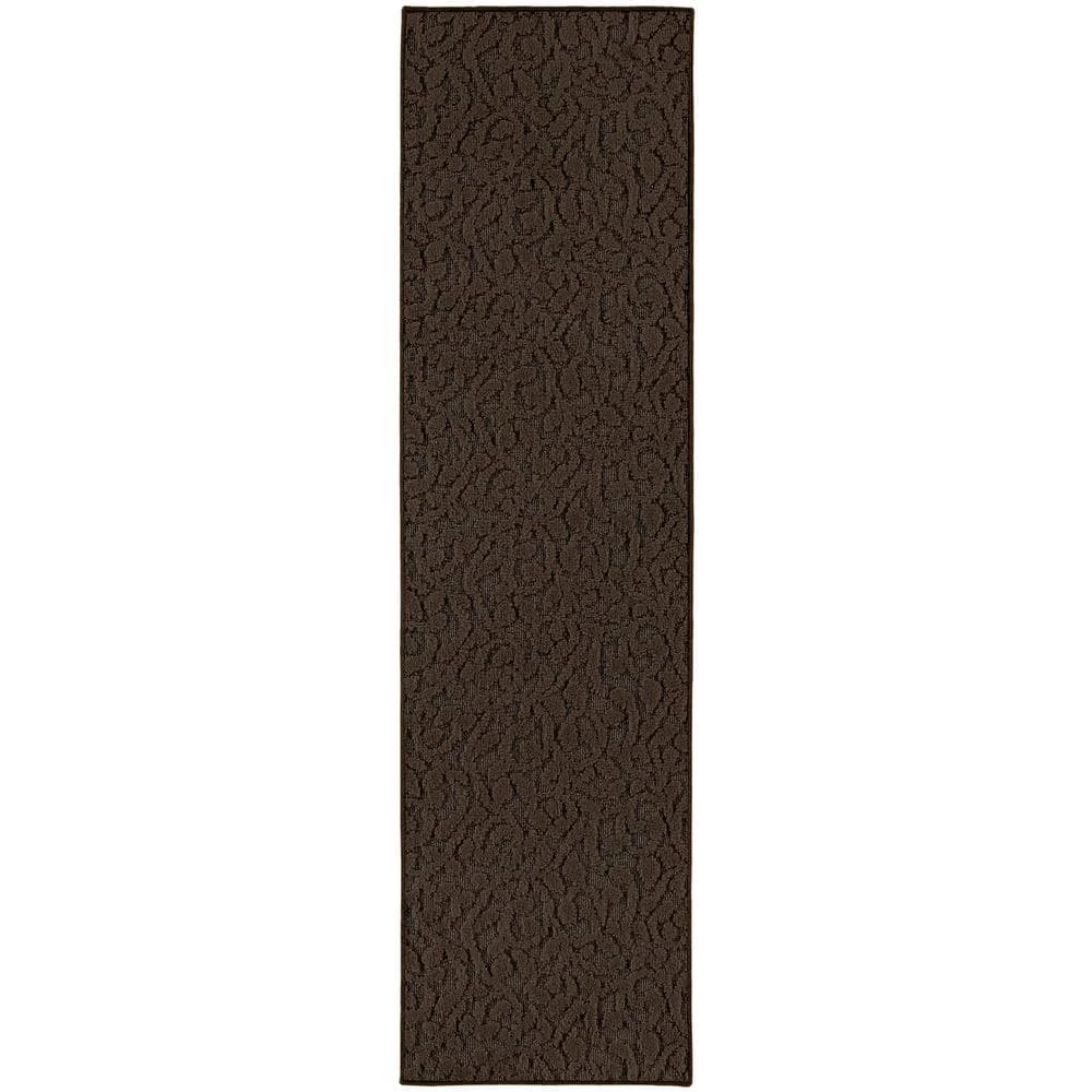 Ivy 2 Ft. x 8 Ft. Chocolate Runner Rug by Garland Rug 3 Ivy 2 Ft. x 8 Ft. Chocolate Runner Rug by Garland Rug