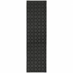 Sparta Cinder Gray 3 ft. x 8 ft. Trellis Polypropylene Runner Rug by Garland Rug