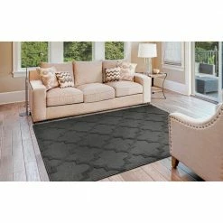 Quatro Cinder Gray 6 ft. x 9 ft. Area Rug by Garland Rug 11 Quatro Cinder Gray 6 ft. x 9 ft. Area Rug by Garland Rug -ROPPE ONLINE STORE cinder gray garland rug area rugs cl300n07210812 31 1000