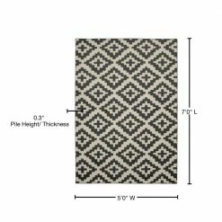 Southwest Cinder/Ivory 5 ft. x 7 ft. Area Rug by Garland Rug -ROPPE ONLINE STORE cinder ivory garland rug area rugs cc170a060084h8 76 1000