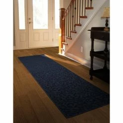 Ivy Dark Blue 2 ft. x 8 ft. Runner Rug by Garland Rug -ROPPE ONLINE STORE dark blue garland rug area rugs cl010n02409610 31 1000