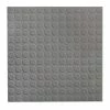Low Profile Circular Design 19.69 in. x 19.69 in. Dark Gray Rubber Tile by ROPPE -ROPPE ONLINE STORE dark gray roppe gym floor tiles 9923p150 64 1000