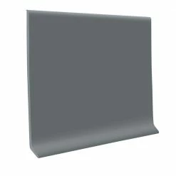 Vinyl 4 in. x 0.080 in. x 48 in. Dark Gray Vinyl Wall Cove Base (30-Piece) by ROPPE