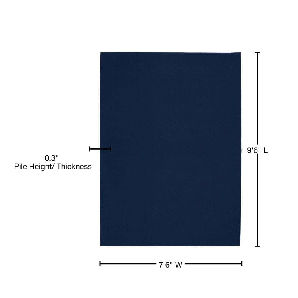 Town Square Indigo 7 ft. 6 in. x 9 ft. 6 in. Area Rug by Garland Rug 7 Town Square Indigo 7 ft. 6 in. x 9 ft. 6 in. Area Rug by Garland Rug - Image 5