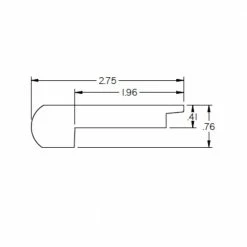 Jerzy 0.375 in. Thick x 2.78 in. Wide x 78 in. Length Hardwood Stair Nose by ROPPE -ROPPE ONLINE STORE jerzy roppe wood floor trim hsn3257 c3 1000