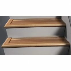 Karan 0.5 in. Thick x 2.75 in. Wide x 78 in. Length Matte Overlap Stair Nose by ROPPE -ROPPE ONLINE STORE karan roppe wood floor trim hosn0780 31 1000