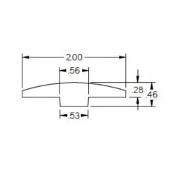 Liberica 0.28 in. Thick x 2 in. Wide x 78 in. Length Wood T-Molding by ROPPE -ROPPE ONLINE STORE liberica roppe wood floor trim htm0181 c3 1000