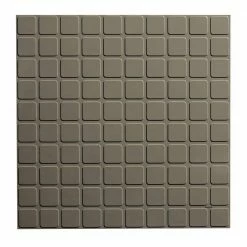 Square Profile 19.69 in. x 19.69 in. Lunar Dust Rubber Tile by ROPPE