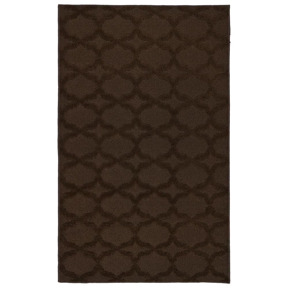 Sparta Mocha 3 ft. x 5 ft. Area Rug by Garland Rug 3 Sparta Mocha 3 ft. x 5 ft. Area Rug by Garland Rug