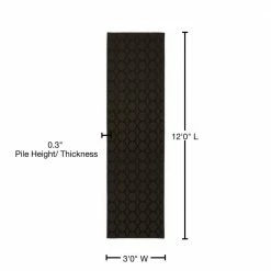 Sparta 3 ft. x 12 ft. Mocha Runner Rug by Garland Rug -ROPPE ONLINE STORE mocha garland rug area rugs cl100n03614404 76 1000