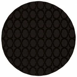 Sparta Mocha 5 ft. x 5 ft. Round Trellis Area Rug by Garland Rug