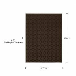 Sparta 12 Ft. x 12 Ft. Area Rug Mocha by Garland Rug -ROPPE ONLINE STORE mocha garland rug area rugs cl100n14414404 76 1000