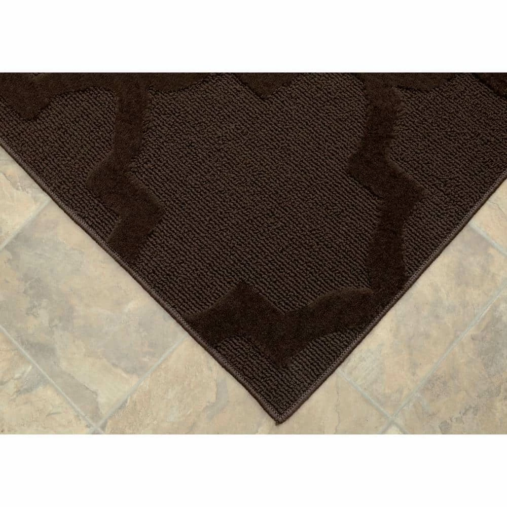 Quatro Mocha 7 ft. 6 in. x 9 ft. 6 in. Area Rug by Garland Rug 4 Quatro Mocha 7 ft. 6 in. x 9 ft. 6 in. Area Rug by Garland Rug - Image 2