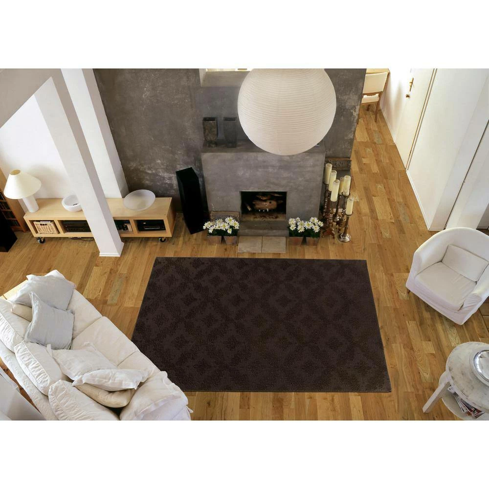 Charleston Mocha 9 ft. x 12 ft. Area Rug by Garland Rug 8 Charleston Mocha 9 ft. x 12 ft. Area Rug by Garland Rug - Image 6