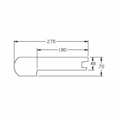 Nani 0.5 in. Thick x 2.78 in. Wide x 78 in. Length Matte Hardwood Stair Nose by ROPPE -ROPPE ONLINE STORE nani roppe wood floor trim hsn3314 c3 1000